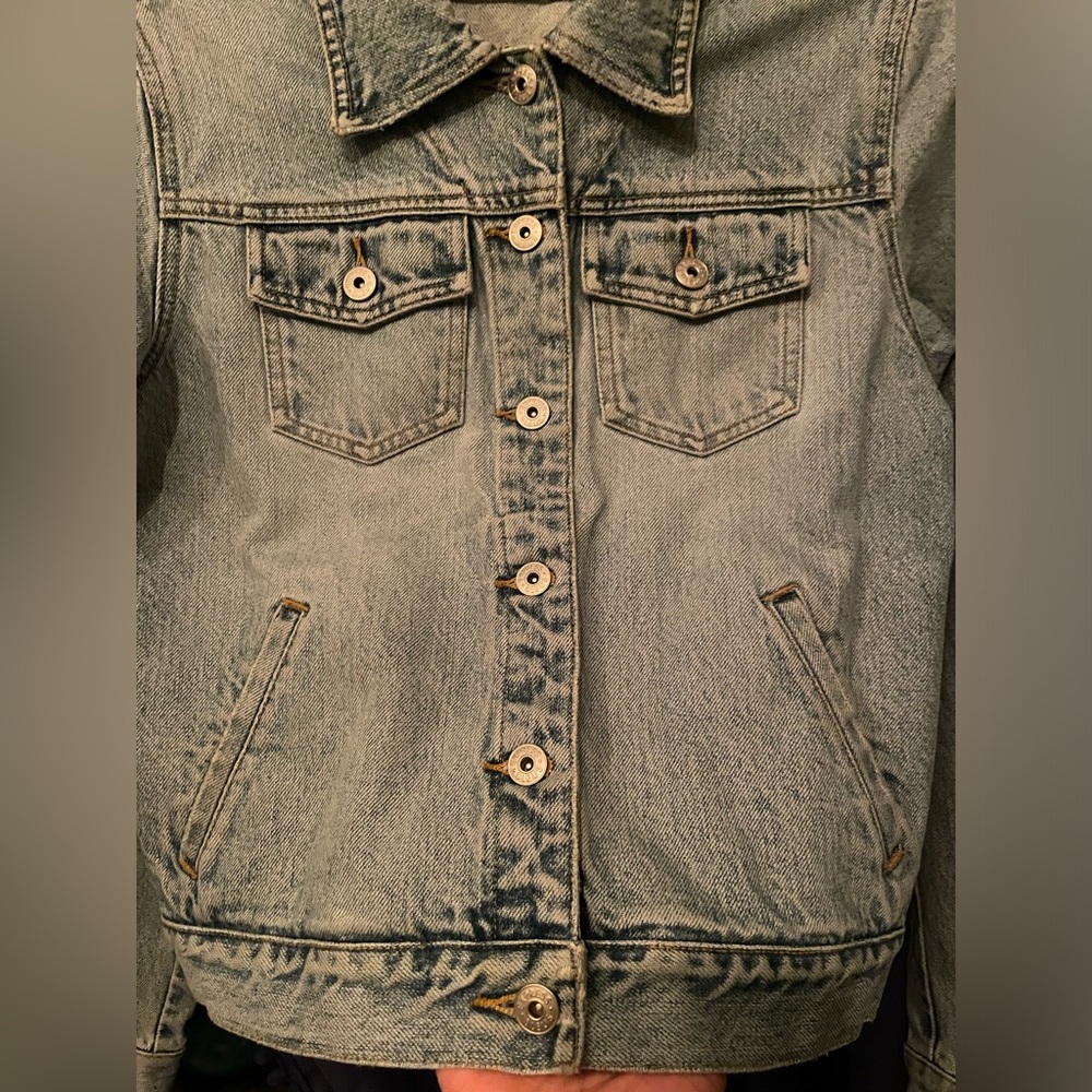 Vintage Express Blues Denim Jacket Size S - Picture 6 of 11